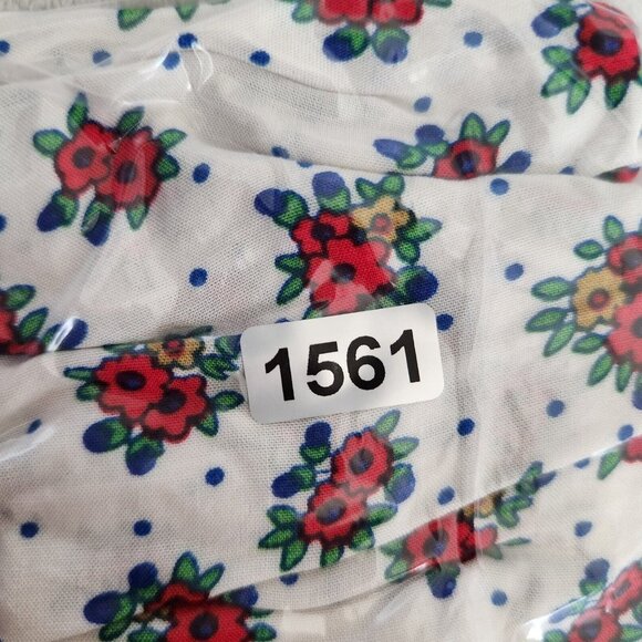 Altar'd State Women's XS Dress Floral White‎ Blue Flowy Statement Sleeves Boho - Picture 11 of 12